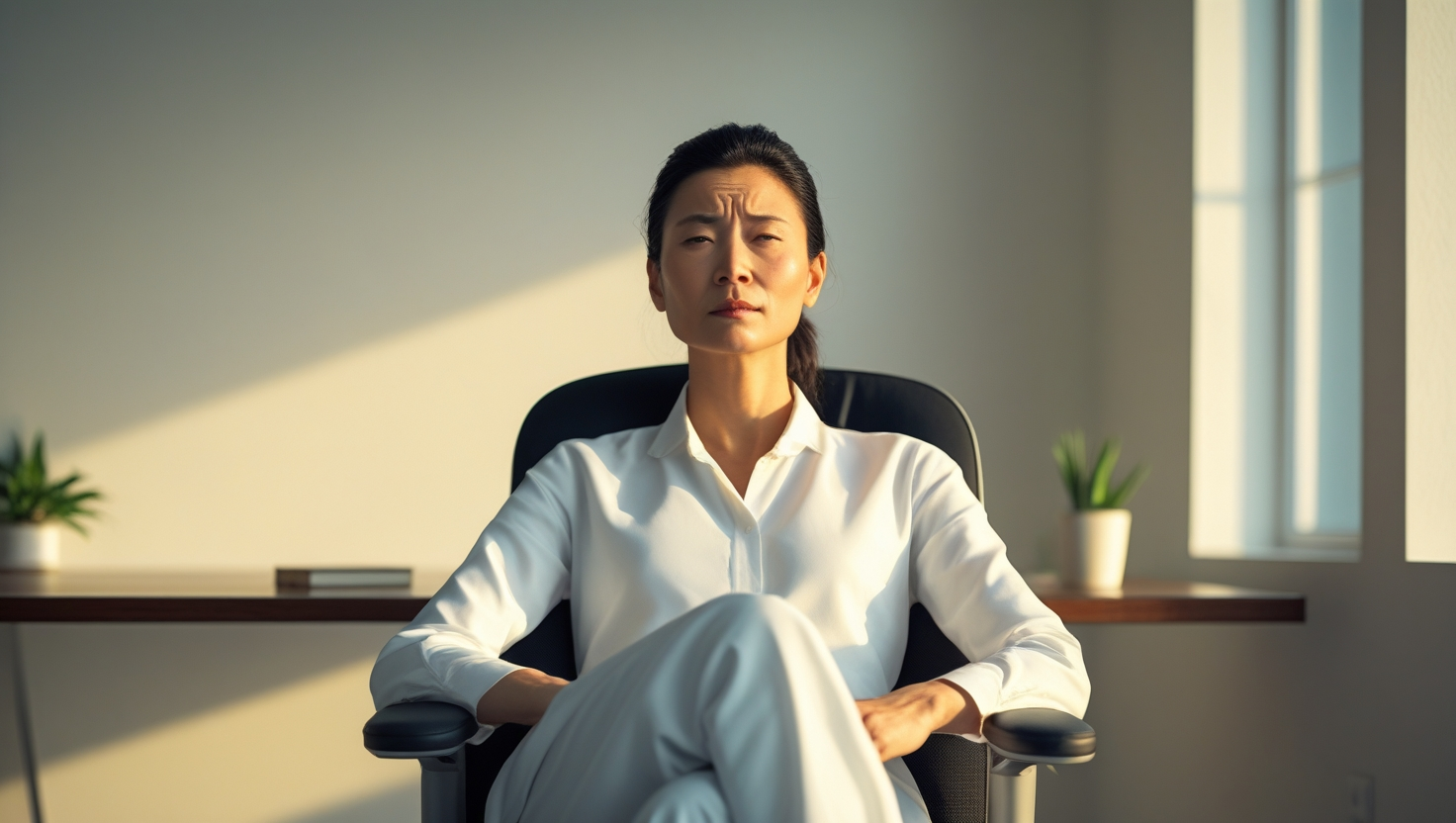 Person working in a distraction-free, organized space, symbolizing deep focus and enhanced personal productivity.